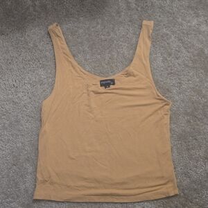 Tan Classic Blouse Versatile Top